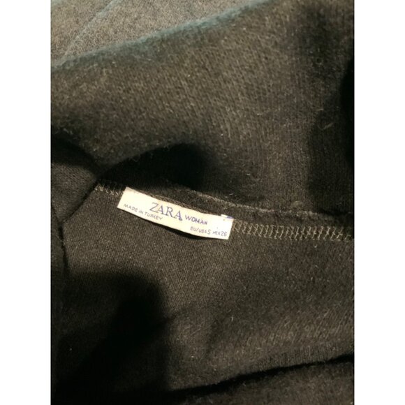 Zara Gray Cropped Mock Neck Sweater, Size S - Picture 5 of 5